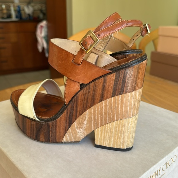 Jimmy Choo 3” wedgies - Picture 3 of 4